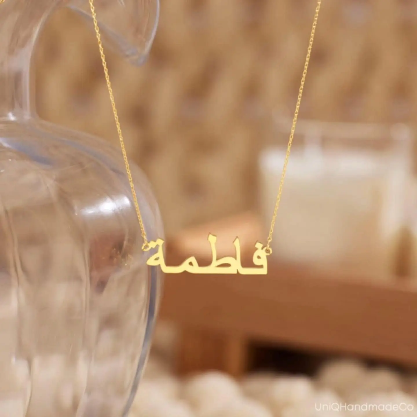 💫💫سلسال مطلي ذهب من هدايا دللي 👧طفلتك بسلسال انيق باسمها😇