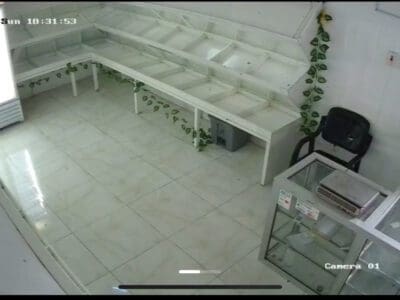 ادراج ألمنيوم محل خضار+ثلاجة بابين