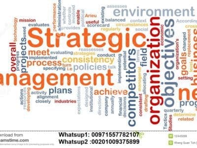 مدرس استراتيجيك مانجمنت فى قطر 00971557782107