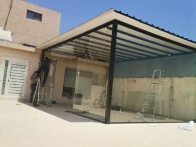 تصميم وتنفيذ غرف و ملاحق اسمنت بورد خارجية في الرياض 0551033861