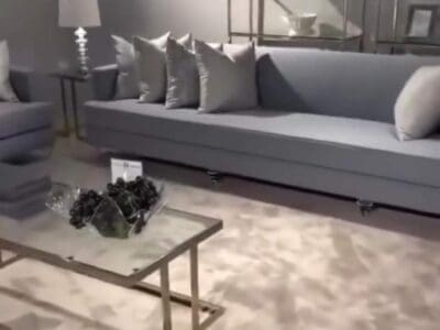 كنب متصل الخشب سويدي 3*3 للبيع