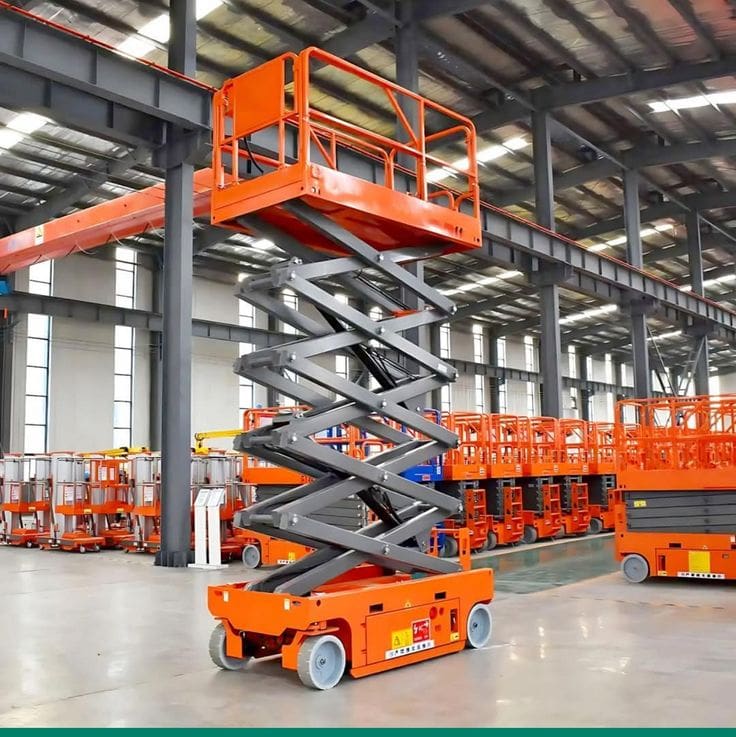 سقالات كهربائيه للايجار رافعة مقصيه رافعات عمال للايجار