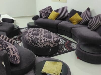 كنب 12 شخص – نظيف جدا – 7 قطع – مشترى من معرض ديموس – حي النهضة الرياض