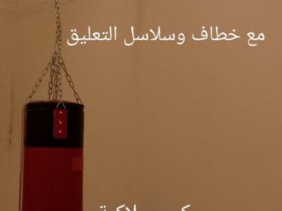 كيس ملاكمة + خطاف تعليق السقف وسلاسل