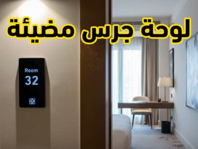 لوحة رقم شقة إلكترونية