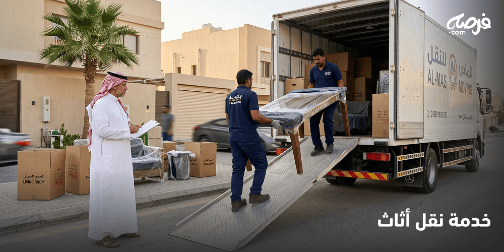 احصل على خدمة نقل اثاث احترافية وآمنة من موقع فرصه.كوم