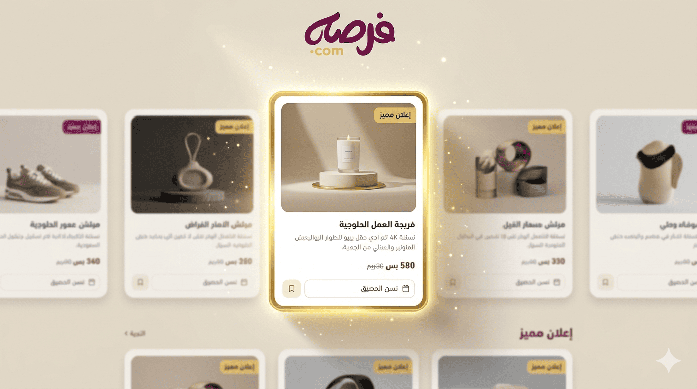 مثال على الإعلان المميز في فرصه.كوم