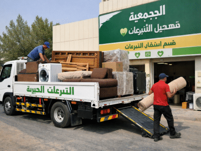توصيل الاثاث إلى الجمعيه الخيريه بالرياض تاخذ المستعمل