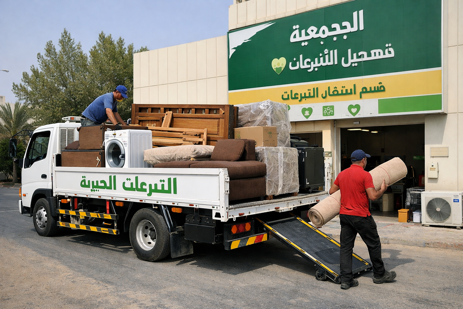 توصيل الاثاث إلى الجمعيه الخيريه بالرياض تاخذ المستعمل