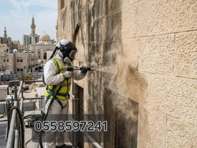 رش رمل تخشين الخرسانه ضرب رمل تنظيف الحجر رماله