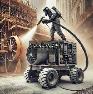 رش رمل تخشين الخرسانه تنظيف الحجر برمل رماله كمبروسر