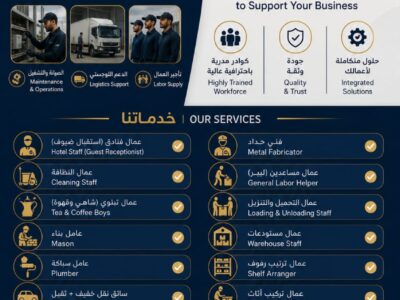 شركة تاجير عمالة نظامية لكافة القطاعات والمنشآت والمصانع